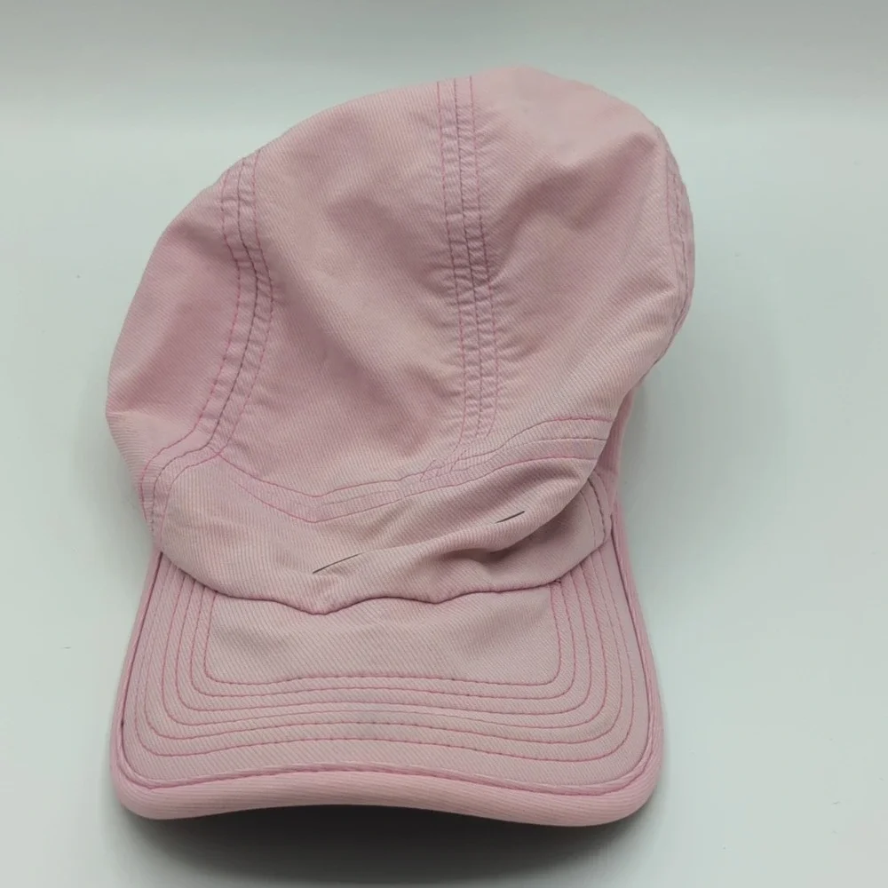 Nike AW84 5 Panel Hat Cap Pink Strap Back Adjustable Lightweight Dri-Fit *Read*